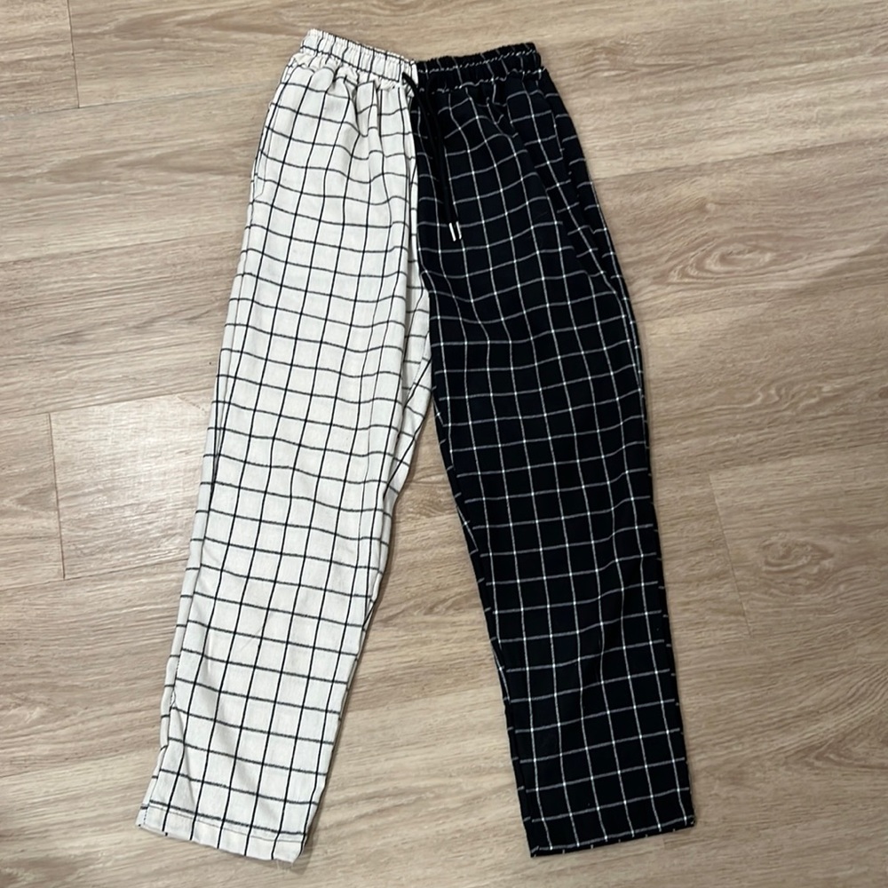 Black and white pants